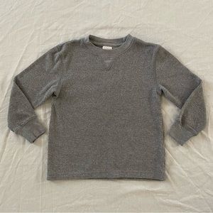Wonder Nation Boys Long Sleeve Thermal Top Grey XS